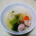 りさよとうみ's cooksnap of when they made 蕪のチキンスープ.