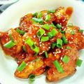 ぐうたらBBA's cooksnap of when they made ヤンニョムチキン.