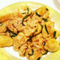 LunaJuno's cooksnap of when they made 豚コマと里芋エリンギ★甘辛照り焼き.