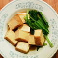 リトルチェリー's cooksnap of when they made 色よく仕上げる☆小松菜と厚揚げの煮物.