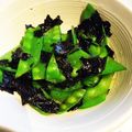 ざんじ's cooksnap of when they made 簡単副菜☆絹さやの海苔炒め.