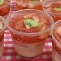 ょっすぃﾁｬﾝ's cooksnap of when they made なめらかプリンとフレッシュいちごゼリー♡.