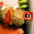 u_mi_n's cooksnap of when they made キャラ弁に！ミニハンバーガー.