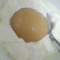 クックZ69KDS☆'s cooksnap of when they made 桃缶で美味★目玉焼き？ヨーグルト.