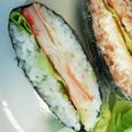 シナモシナモ's cooksnap of when they made かにかまチーズおにぎらず.