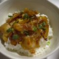 はっぴ～'s cooksnap of when they made 鶏皮チップスのまぜごはん.