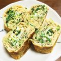YUKIKI☆'s cooksnap of when they made 簡単！水菜で卵焼き☆.