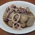 HeroPon's cooksnap of when they made イカと里芋の煮物.
