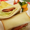 お魚キッチン's cooksnap of when they made 簡単☆焼き豚とチーズのサンドイッチ.