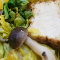 クック1I4T8J☆'s cooksnap of when they made 春キャベツと厚揚げのペペロンチーノ風.