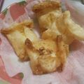 しらたまこもも's cooksnap of when they made 餃子の皮で揚げアップルパイ.