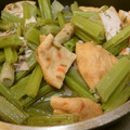 konopoco's cooksnap of when they made 葉牛蒡とミニがんもどきの煮物.