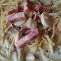 クックDI6FD1☆'s cooksnap of when they made 帆立とベーコンとしめじのクリームパスタ.