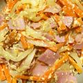 里村千秋's cooksnap of when they made 簡単☆ショルダーベーコンのチーズ卵炒め★.