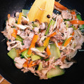 soyおじさん's cooksnap of when they made 青梗菜とニンニク、豚コマ、椎茸、エビ炒め.
