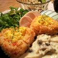 さとう（あ）'s cooksnap of when they made オムライスケーキ☆X'mas 誕生会に◎.