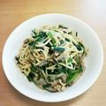 シナモシナモ's cooksnap of when they made ＊絶品！豚ニラもやしの甘辛焼きそば＊.