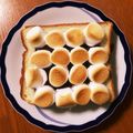 ゆかぽそxx's cooksnap of when they made マシュマロチョコトースト.