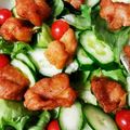 のあめろ♪'s cooksnap of when they made 若鶏から揚げde贅沢ごちそうサラダ.