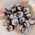 白いぐれーぷ's cooksnap of when they made 海苔巻きの端っこ☆大当たり！.