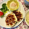 Nana777's cooksnap of when they made ベルギーワッフル風ワッフル。.