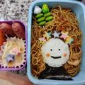 クックXGGHC6☆'s cooksnap of when they made 簡単☆焼きそば♡女の子弁当♡キャラ♡遠足.