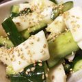 あかますこ's cooksnap of when they made ♡叩き長芋&きゅうりのワサビぽん酢和え♡.
