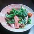 モザイクカケラ's cooksnap of when they made つぼみ菜とにんじんのゴママヨ和え.