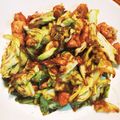 coco_'s cooksnap of when they made やわらか鶏ささみとキャベツの甘辛炒め.