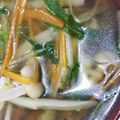 だぃくま's cooksnap of when they made 水菜とごぼうの簡単シャキシャキ野菜スープ.