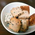 はーちゃん：3's cooksnap of when they made サラダ油deサクサク塩麹ごまクッキー.