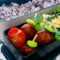 キャシーキャサリン's cooksnap of when they made お弁当に♪チルドミートボール枝豆のせ.
