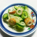 おいしいレシピ収集家's cooksnap of when they made きゅうりと玉ねぎの酢の物❀.