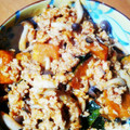 twindevil's cooksnap of when they made かぼちゃとしめじのピリ辛炒め.