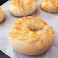 こはるネコ's cooksnap of when they made バジルチーズベーグル.