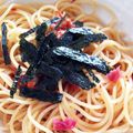 なーみ67's cooksnap of when they made 何もない時に！簡単梅パスタ(￠ω￠).