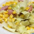 くるみミルクティ's cooksnap of when they made 甘キャベツとコーンの超簡単おかず.
