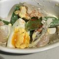 かお1200's cooksnap of when they made スナップエンドウとサラダ海老の卵サラダ.