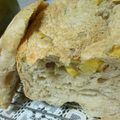 とろろん。's cooksnap of when they made ＨＢ☆黒ごまさつまいも食パン.
