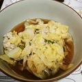 fukudoru's cooksnap of when they made ふわふわ鶏だんごとキャベツの煮物.