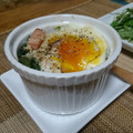 ダイナマイト漆黒's cooksnap of when they made とろとろ♪半熟たまごのほうれん草ココット.