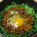 pastis00906's cooksnap of when they made なめ茸と三つ葉で☆絶品大人の卵かけご飯.