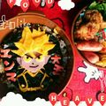 ゆうこyuuko's cooksnap of when they made 妖怪ウォッチ エンマ大王 キャラ弁.