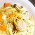 ちぴろ０７'s cooksnap of when they made にんにくほくほく♥肉団子と春雨のスープ.