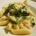Yayuyo58's cooksnap of when they made ほうれん草とベーコンのクリームパスタ.