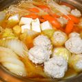 liaming's cooksnap of when they made 鶏/ 豚 挽肉団子のちゃんこ鍋。.