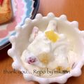 GoGo島みかん's cooksnap of when they made 母校のフルーツヨーグルト.