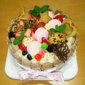 ことりちっく's cooksnap of when they made デコチョコ☆蝶々☆ケーキにトッピング♪.
