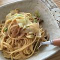 ひつじしょくどう's cooksnap of when they made キャベツとベーコンの味噌クリームパスタ.