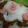 乙川日奈's cooksnap of when they made かわいい♡ブタさんの目玉焼き♡.